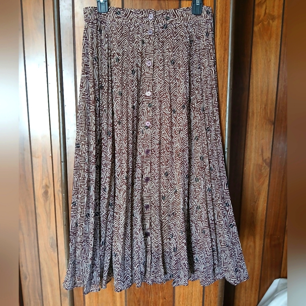 París Artelier & Other Stories Brown Patterned Women's Skirt  Size 6